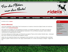 Tablet Screenshot of fidelis-agility-tools.com